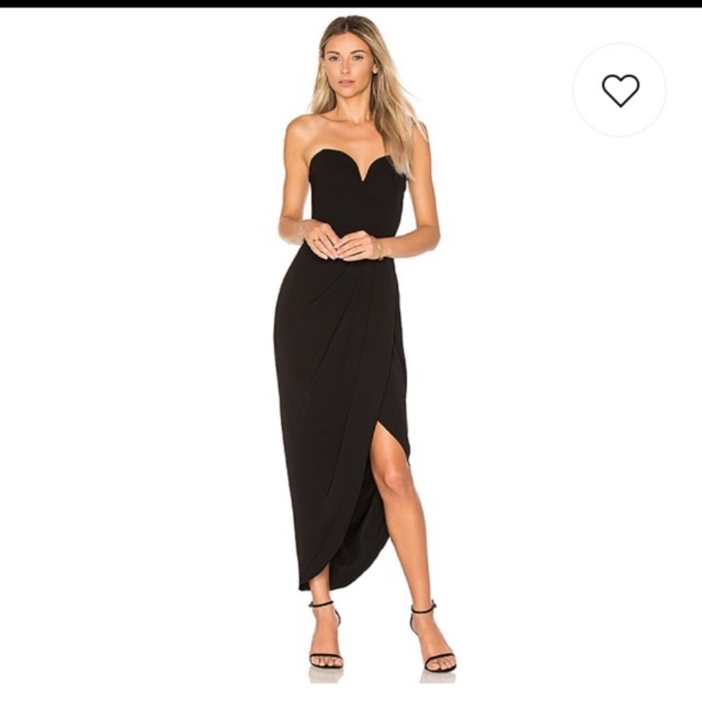 Revolve Shona Joy Draped Dress in Black size 4